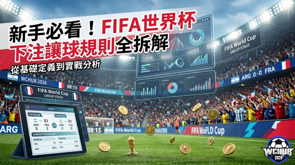 FIFA 世界杯下注讓球規則：數據分析與實戰情境封面圖 FIFA World Cup Betting Handicap Rules: Data Analysis and Match Scenario Cover Image