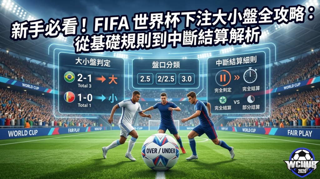 FIFA 世界杯大小盤規則教學與中斷結算解析封面圖 FIFA World Cup Over/Under Market Rules Tutorial and Interruption Settlement Analysis Cover Image