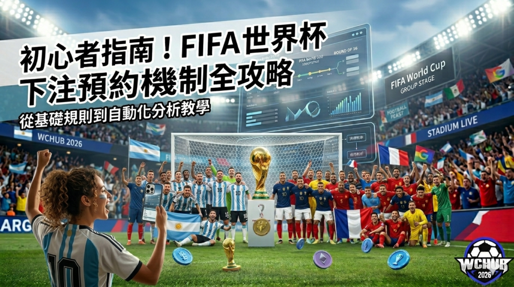 FIFA 世界杯預約機制全攻略：球員合照與球迷手機分析示意圖 Comprehensive Guide to FIFA World Cup Pre-order Mechanism: Team Celebration and Fan Mobile Analysis Infographic