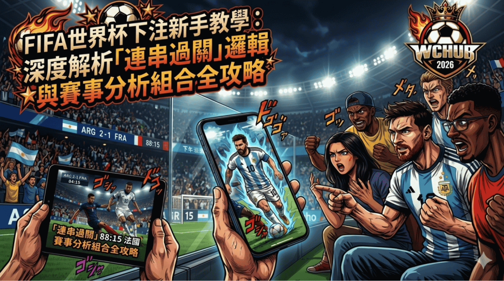 FIFA世界杯JoJo風格教學圖：梅西激戰瞬間與連串過關分析全攻略 FIFA World Cup JoJo-Style Infographic: Messi Action Moment and Comprehensive Parlay Analysis Guide
