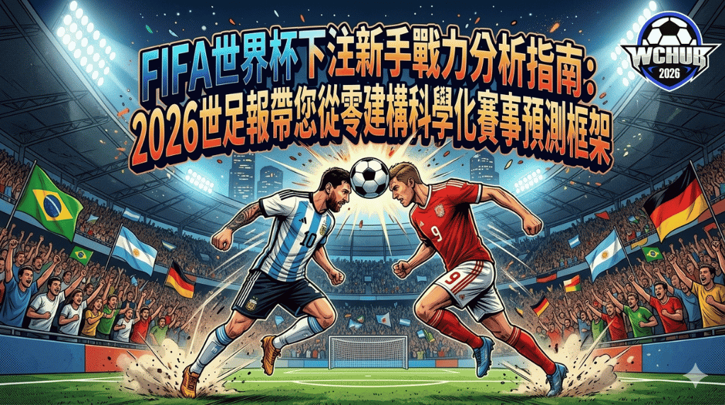 FIFA World Cup Symmetrical Soccer Match Realistic Comic Cover Banner